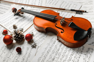 holiday music violin photo